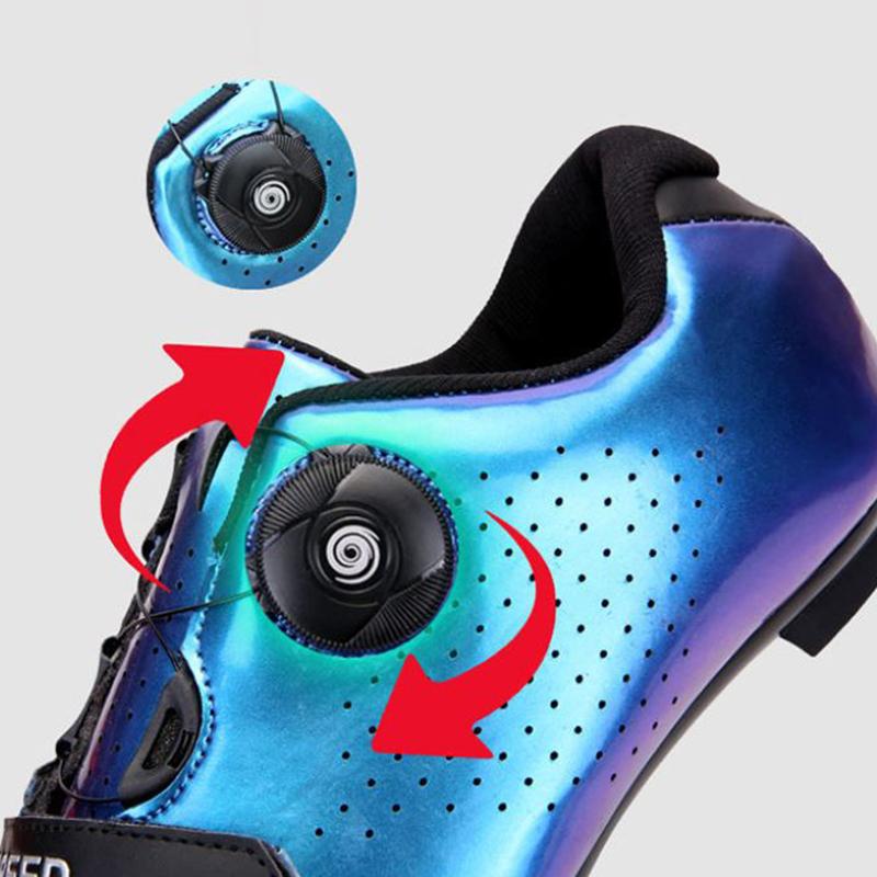 Men's and Women's Cycling Shoes Road Bike Lockless Cycling Shoes Hard-soled Men's Mountain Bike Bicycle Professional Power-assisted Cycling Shoes