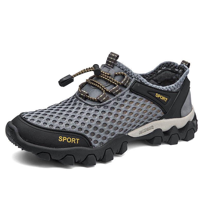 Plus Size 38-46 Summer Men Sneakers Hiking Shoes Lightweight Breathable Basketball Running Shoes Deodorant Mesh Shoes