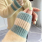 Autumn and Winter Mohair Thick Sweater Short V-neck Loose Coat Long Sleeve All-match Female Top