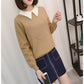 Autumn and Winter Loose Sweater Fashion Casual Bottoming Shirt Simple and Versatile Women's Top