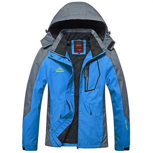 Large Size Autumn/winter Thin Jacket, Windproof, Waterproof, Wear-resistant Top, Outdoor Rock Climbing and Fishing Clothing for Female