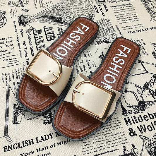 Summer Women's Slippers for Outer Wear Student Fashion All-match Beach Indoor Sandals and Slippers