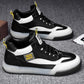 Summer Men's Breathable Heighten Shoes Trendy High Top Men's Tennis Shoes Sports and Leisure Student Basketball Board Shoes