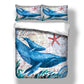 3D Whale Bedding Set Duvet Cover Sets for Twin Full Queen Size Bed Bedline Home Textile