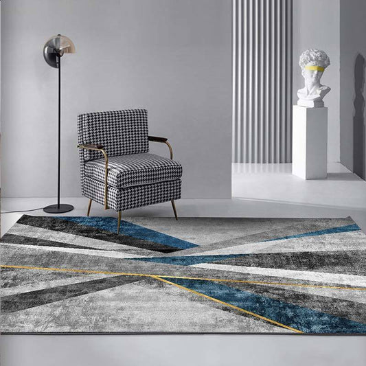 Nordic Ins Style Living Room Carpet Bedroom Light Luxury Bedside Mat Tea Geometric Blanket Room Full of Home Modern