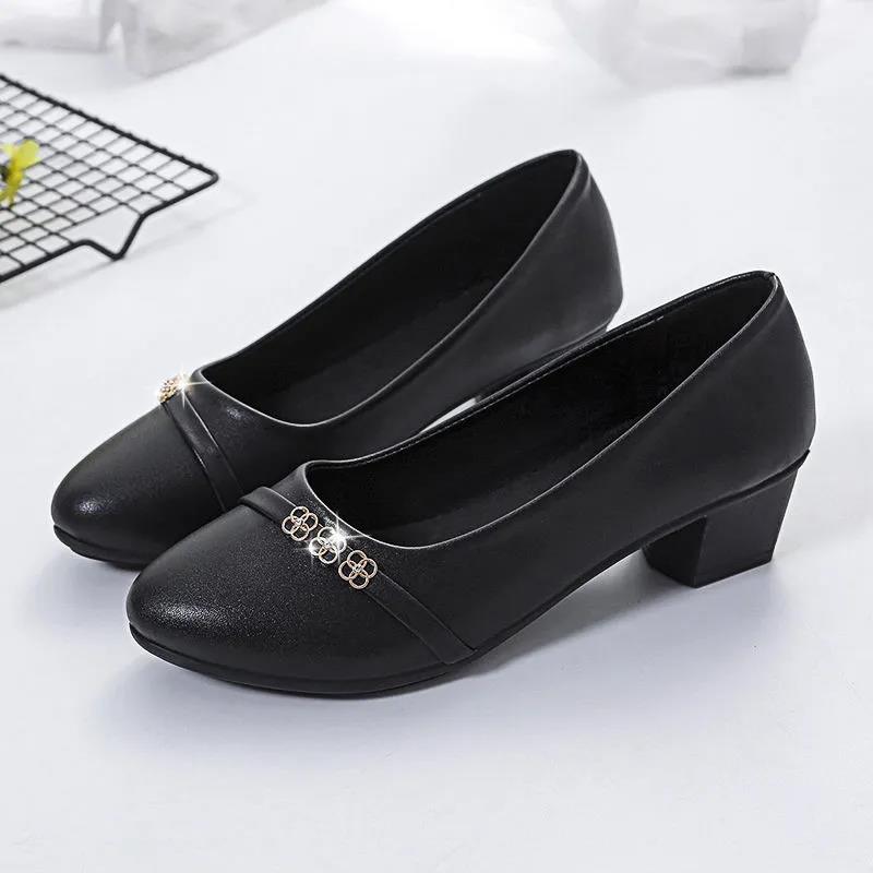 Ladies Moccasins Casual Shoes Flats Slip-On Comfort Flats Loafers Belt Buckle Decorations