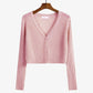 Sun Protection Clothing Women's Ice Silk Summer Thin Shawl Knitted Cardigan Coat with Skirt Long-sleeved Top Women