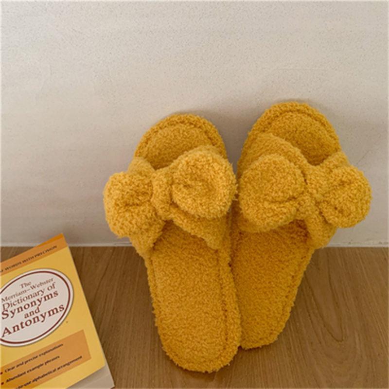 Cute Cotton Slippers Warm Autumn and Winter Flat Shoes Indoor Non-slip Cotton Shoes Soft Shoes