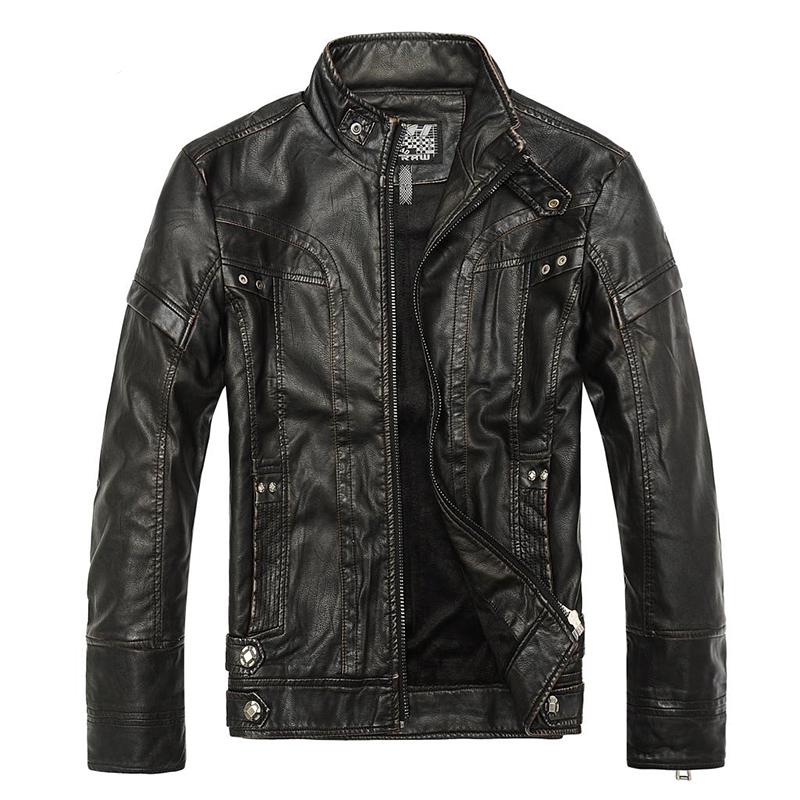 Motorcycle Leather Jacket Men Men's Leather Jackets Jaqueta De Couro Masculina Mens Leather Coats