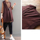 Spring and Autumn Loose College Style Sweater Casual V-neck Knitted Vest Simple and Versatile Female Sweater