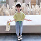 Girls and Boys Spring and Autumn Jeans Thin Casual Pants Solid Color Loose Anti-mosquito Pants Beam Pants