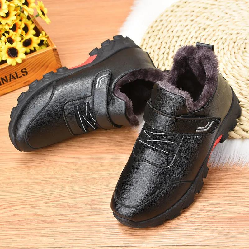 Winter Women's Cotton Shoes Plus Velvet Thick Women's Snow Boots Waterproof Non-slip Mother Shoes