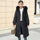 Down Jacket Mid-length Female Winter Korean Version of Real Fox Fur Collar Thick Coat