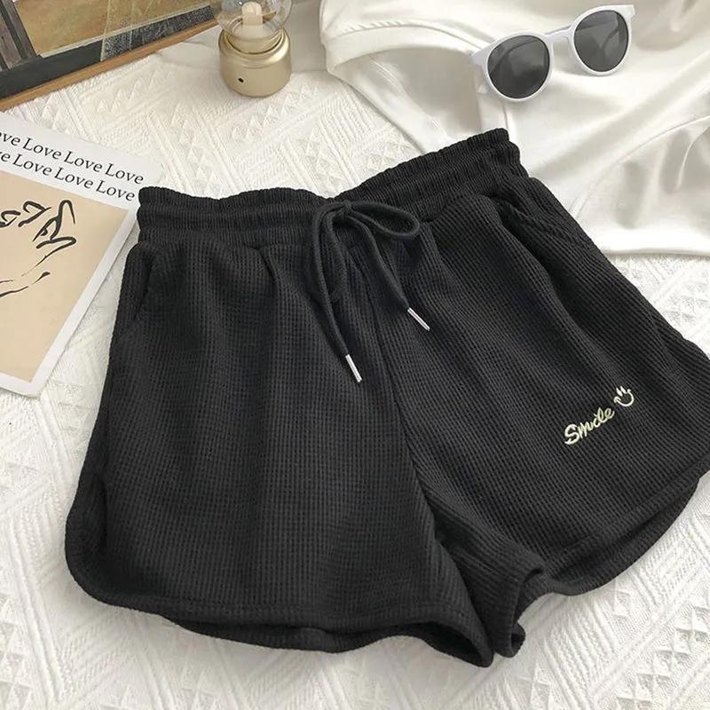 Women's Super Shorts Summer Thin Casual Wide Legs High Waist Loose Sports Shorts Home Three Points Girls Fitness Cute Jogging Pants