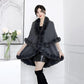 Double-layer Soft Plush Noble Luxury Shawl Autumn Winter Cute Body Cardigan Loose Cloak Wrap Thick Knitted Jacket Fur Shawl Solid Mantle Shawl