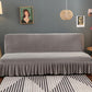 Armless Sofa Cover Inclusive Magic Sofa Cover Solid Color Folding Sofa Bed Cover with Skirt Elastic Furniture Protector Slipcover Couch Cover