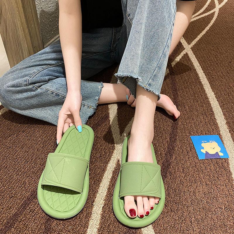 Slippers Women Summer Beach Sandals Household Indoor Silent Non-slip Bathroom Bathing Sandals and Slippers Women