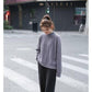 Autumn Winter Solid Color Loose Pullover Sweater Thick Women Half Turtleneck Base Sweater
