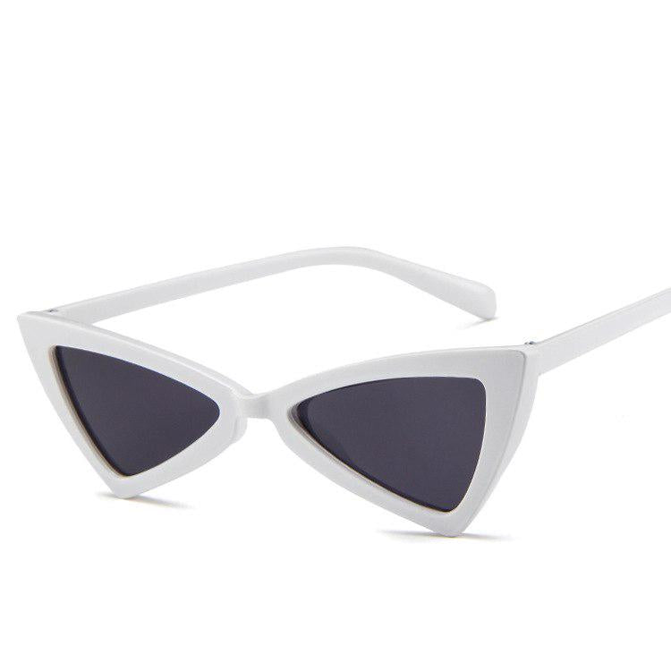 WTEMPO Sexy Cat Eye Sunglasses , New Fashion Triangle Small Size Modern Retro Designer Women Sun