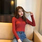 2019 Fall Turtleneck Sweaters Women Long Sleeve Thin Sweaters Winter Knitted Pullovers Jumpers Tops
