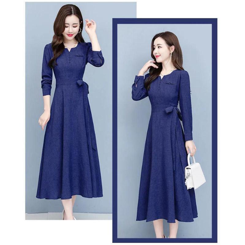 Autumn Summer Long Dress Long Sleeve Shirt Dress Women Long Dresses Button Shirt Dress Casual Loose Dresses 2021