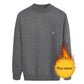 Autumn and Winter Sweater Men's Round Neck Long-sleeved Sweater Full Body Plus Velvet Thick Plus Size Sweater