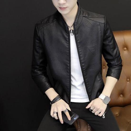 Plus Size Mens Leather Jackets Fall Winter Coat Men Faux Coats Biker Motorcycle Male Jacket Tops