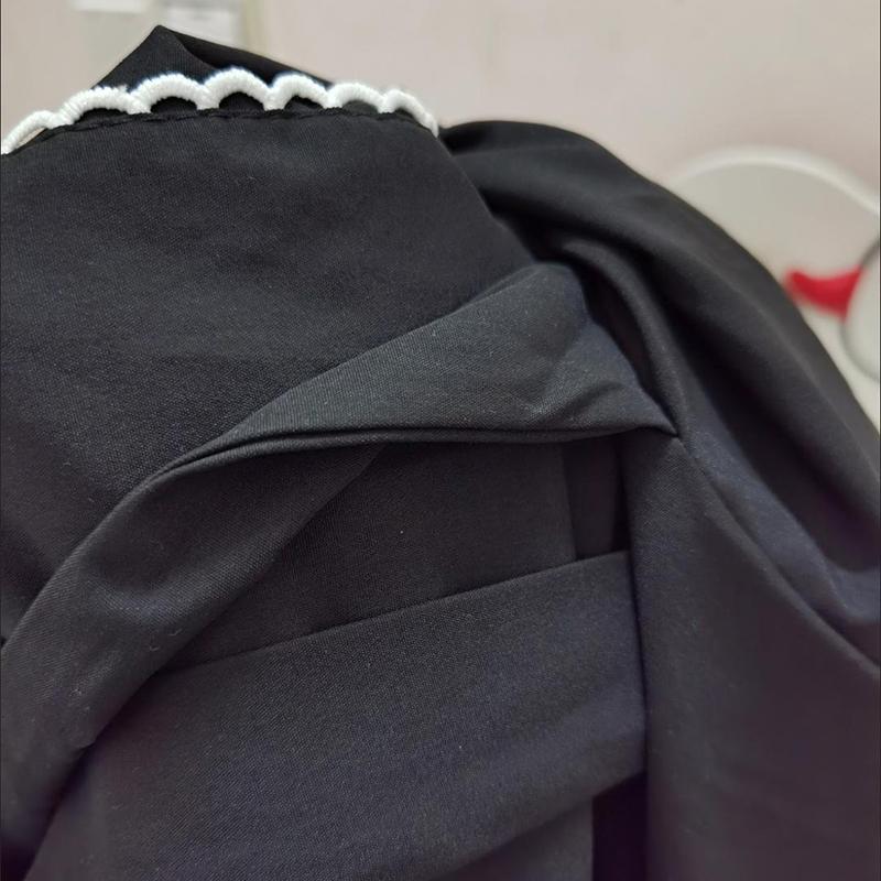 Lolita Style Puff Sleeve Bandage Sweet Sailor Collar Lace Dress Kawaii Ruffles Girl Cosplay Japanese Dress