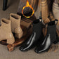 Chelsea Boots Martin Boots Women Autumn and Winter Elastic Boots Leather Snow Boots Plus Velvet Cotton Boots Winter Boots