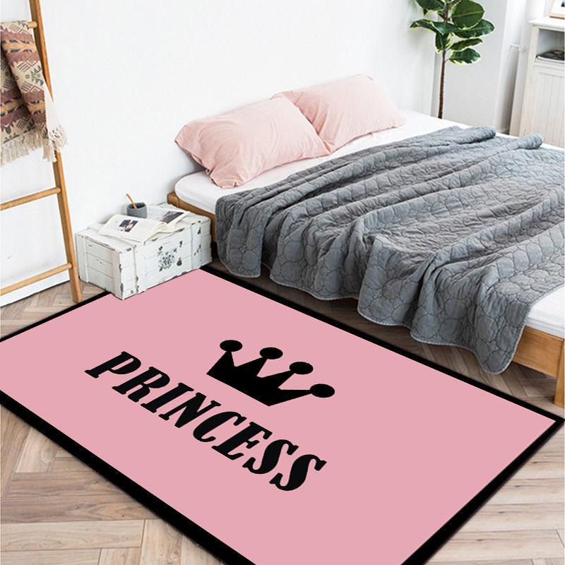 Ins Style Girl Heart Bedside Room Layout Carpet Living Room Bedroom Full of Cute Decorative Floor Mats Door Mats