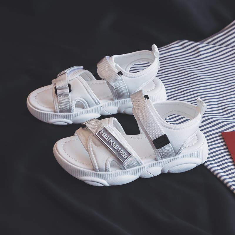 Sandals Female Fairy Wind Summer Students Korean Version of All-match Flat-soled Sneakers Bear Bottom