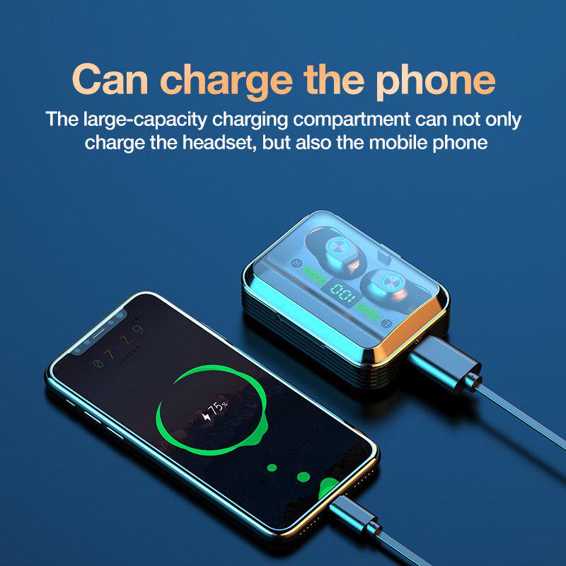 Waterproof 5.0 Earphones Bluetooth Mini HIFI TWS Earbuds Wireless Headphones Noise Reduction Headset