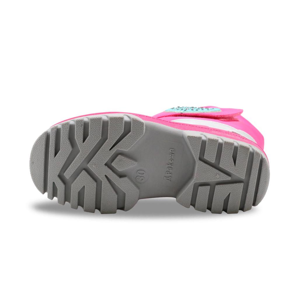 Girls Winter Boots Little Kids Casual Warm Woolen Mid-Calf Boots for Snow Weather Waterproof Shoes