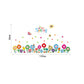 [sticker ]Lovely Cartoon Smile Flower Butterfly Wall Stickers Home Decor Living Room Bedroom Kitche