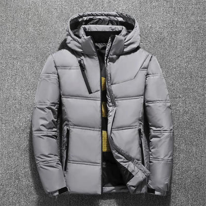 Winter Men's Jacket Men's Thick Plus Down Jacket Fashion Outdoor Sports White Duck Down Jacket Men