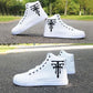 Summer Men's Korean Style High-top Shoes Trendy All-match Height-increasing Shoes Men's High-top Sneakers