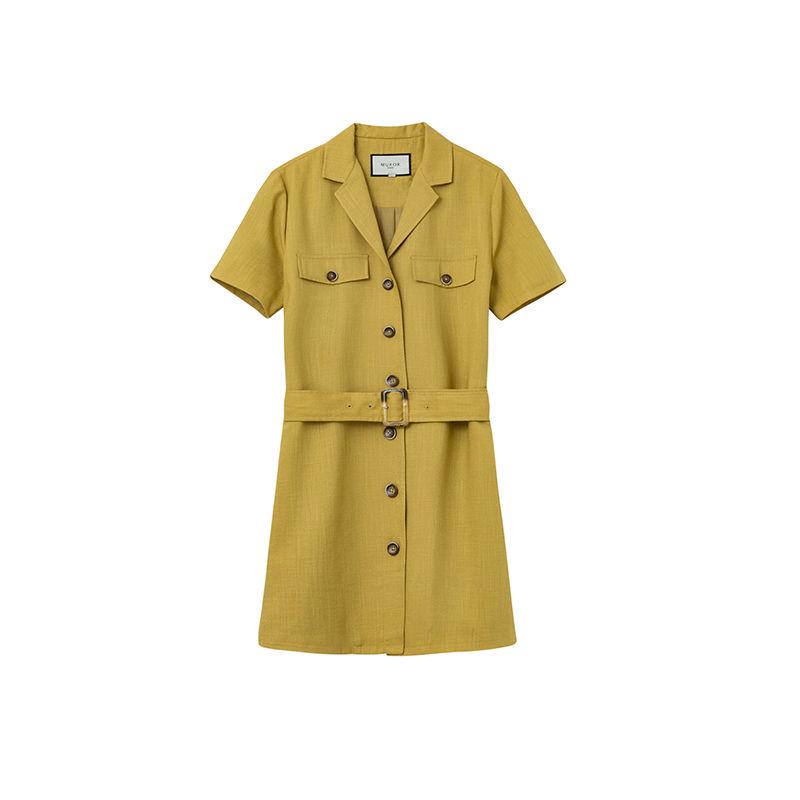 Vintage Belt Dresses Elegant Work Dress Blazer Dress Office Blazer Dress Women Casual Suit Dress