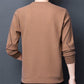 Men's Plus Velvet Sweater Bottoming Shirt Solid Color Round Neck Long-sleeved Sweater Winter Pullover Top