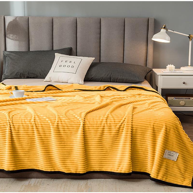 Winter Coral Fleece Blanket Plus Velvet Thick Double-sided Fleece Sheets Flannel Dormitory Single Bed Blanket