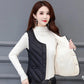Winter Ladies  Vest Jacket Fashion Glossy Down Cotton Sleeveless Jacket Thicken Warm Winter Vest