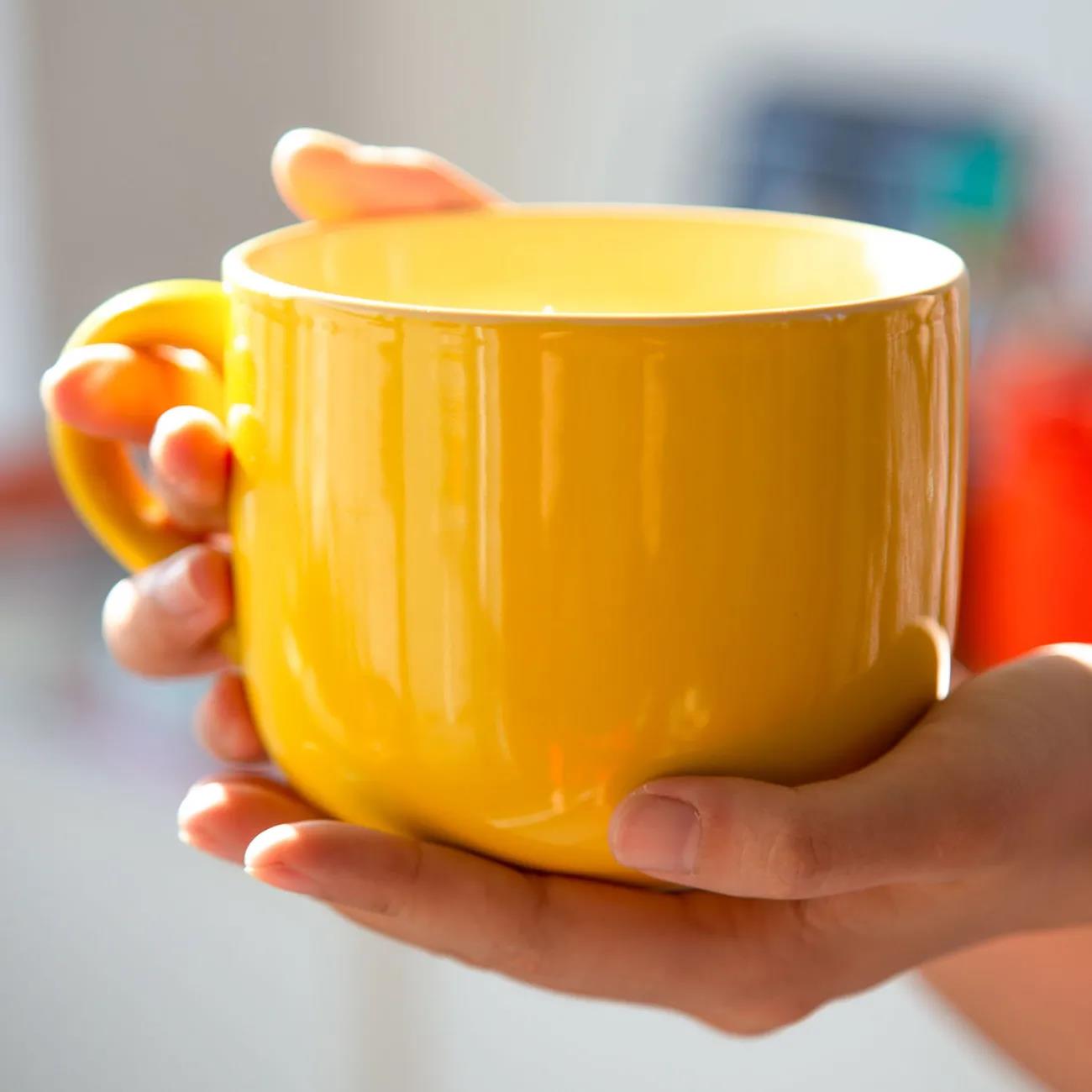 Mark Cup with Lid and Spoon Milk Cup Home Breakfast Cup Men's Water Cup Female Couple Cup Ins