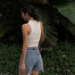 Y2k American Vest Suspenders Women's Sleeveless Slim Fit Crop Top Sexy Slight Stand Collar Shorts Top Steetwear Outerwear Bottoming Shirt Solid Color
