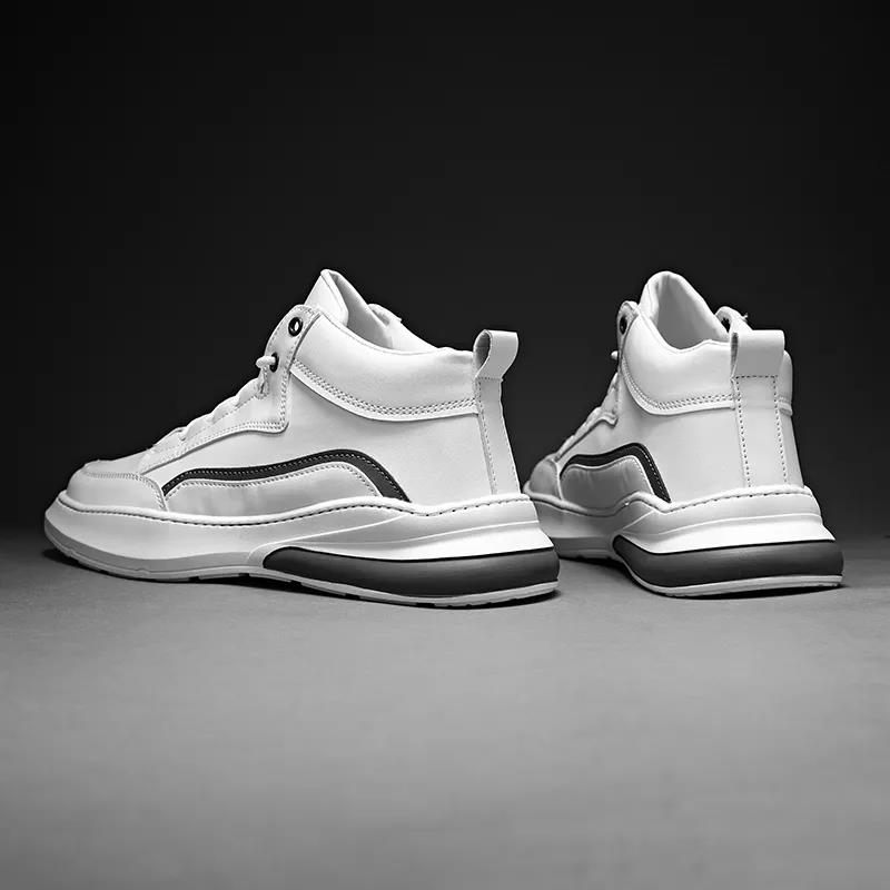 Men's High-top Sneakers Breathable All-match Sports Casual Shoes Korean Style Trendy Shoes
