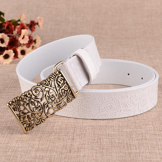 Belts Thin Genuine Leather Women Belt Cummerbunds Buckle Waistband Strap