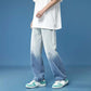 Gradient Jeans Spring and Summer Straight Loose Wide-leg Pants