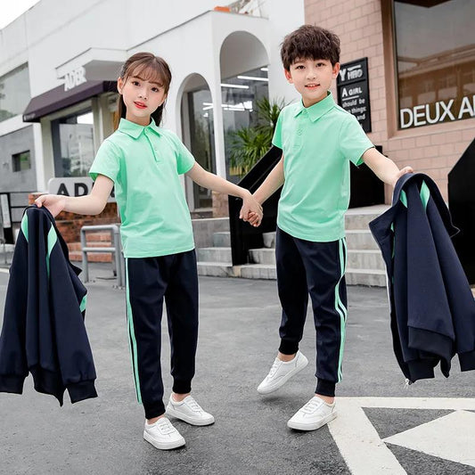 Spring and Autumn Children's School Uniforms Kindergarten Uniforms Primary School Uniforms Children's Class Uniforms, Sportswear Three-piece Suits
