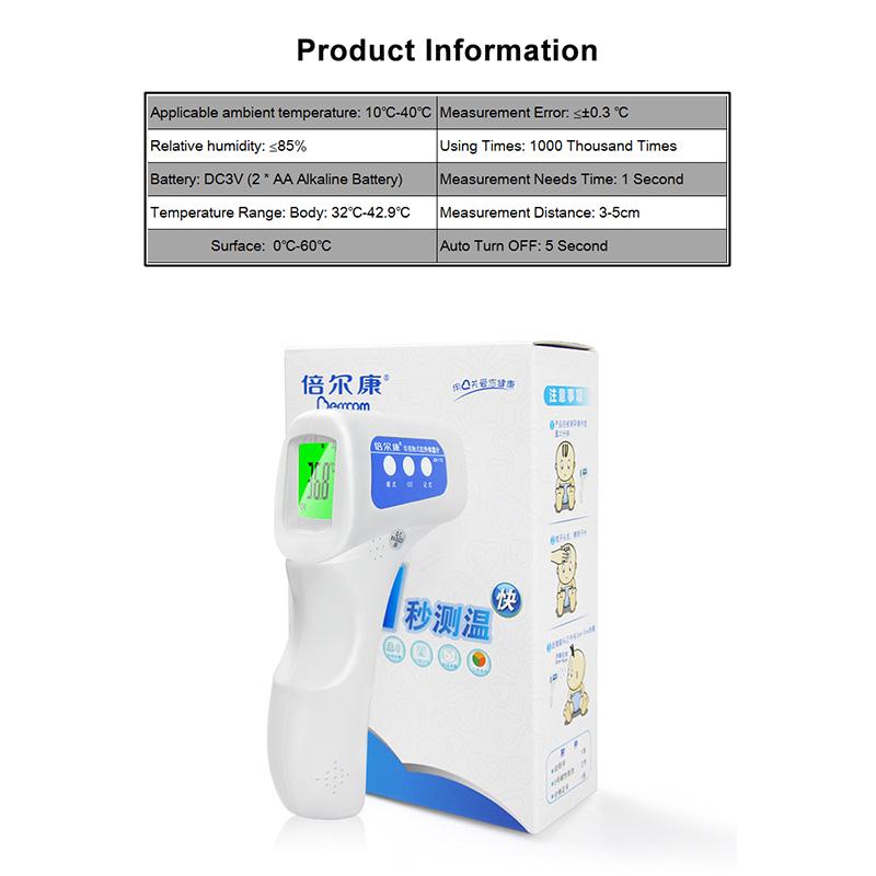 Body Infrared Forehead Thermometer Adult Baby Non-contact Digital Body Temperature Measure Device