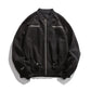 Autumn American Zipper Jacket Men's Retro Baseball Uniform Trendy Brand Japanese Loose Motorcycle Jacket Clothes