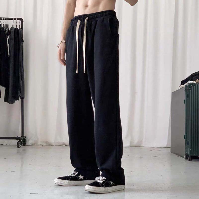 Spring and Summer Drape Casual Trousers Loose and Versatile Straight Sports Pants