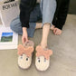 Autumn and Winter Cotton Slippers Non-slip Household Leisure Pure Cotton Floor Slippers